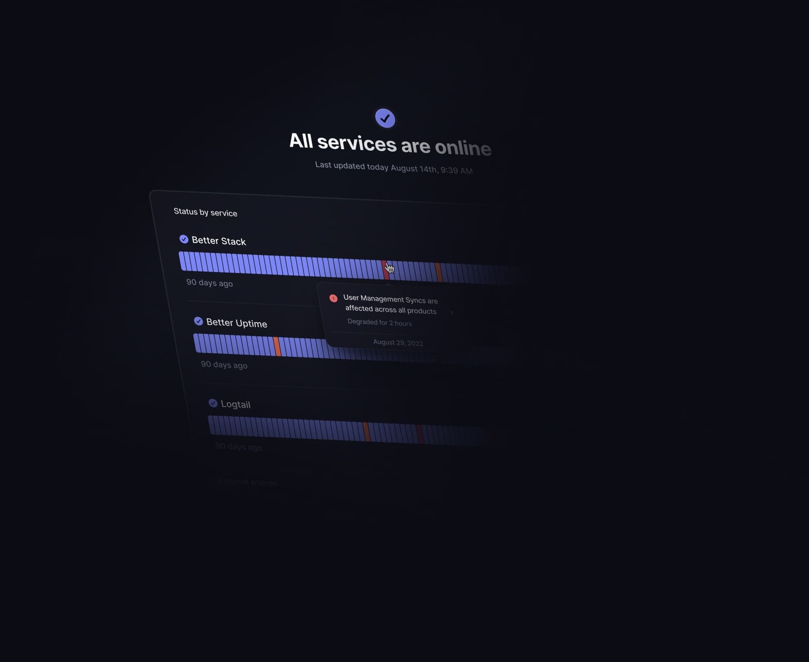 Status Page Interface